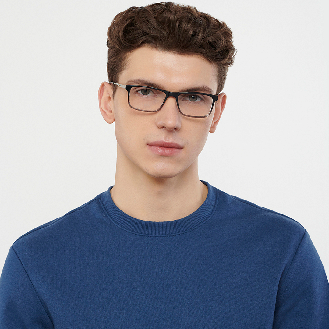 Vincent Chase Online Gray Transparent Full Rim Rectangle left side