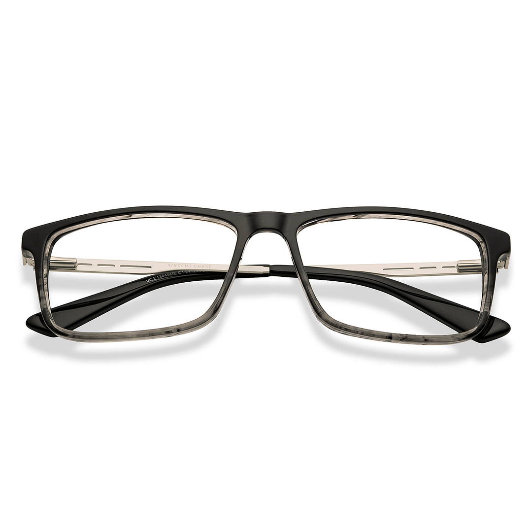 فينسنت تشيس أونلاين أسود شفاف حافة كاملة المستطيل left side