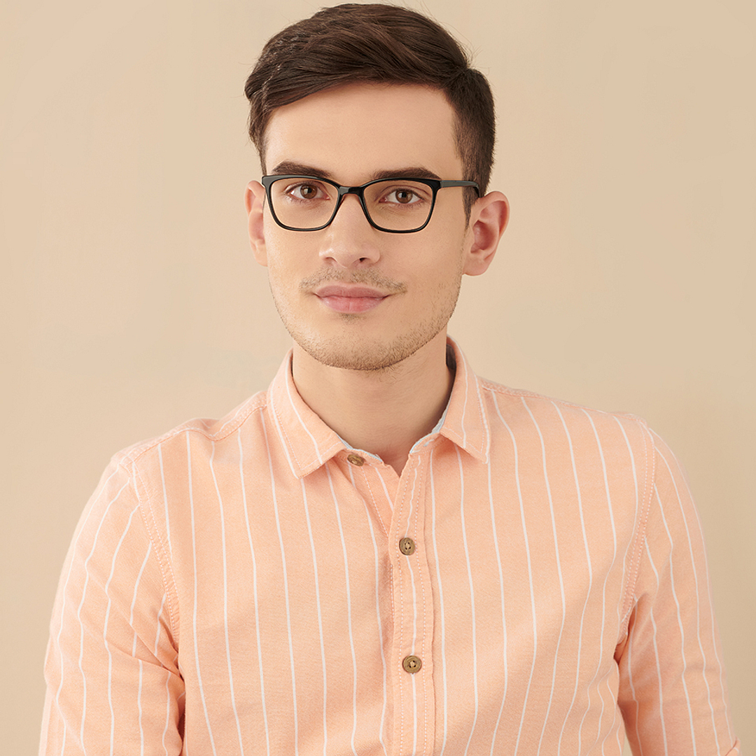 Vincent Chase Online Black Full Rim Rectangle left side