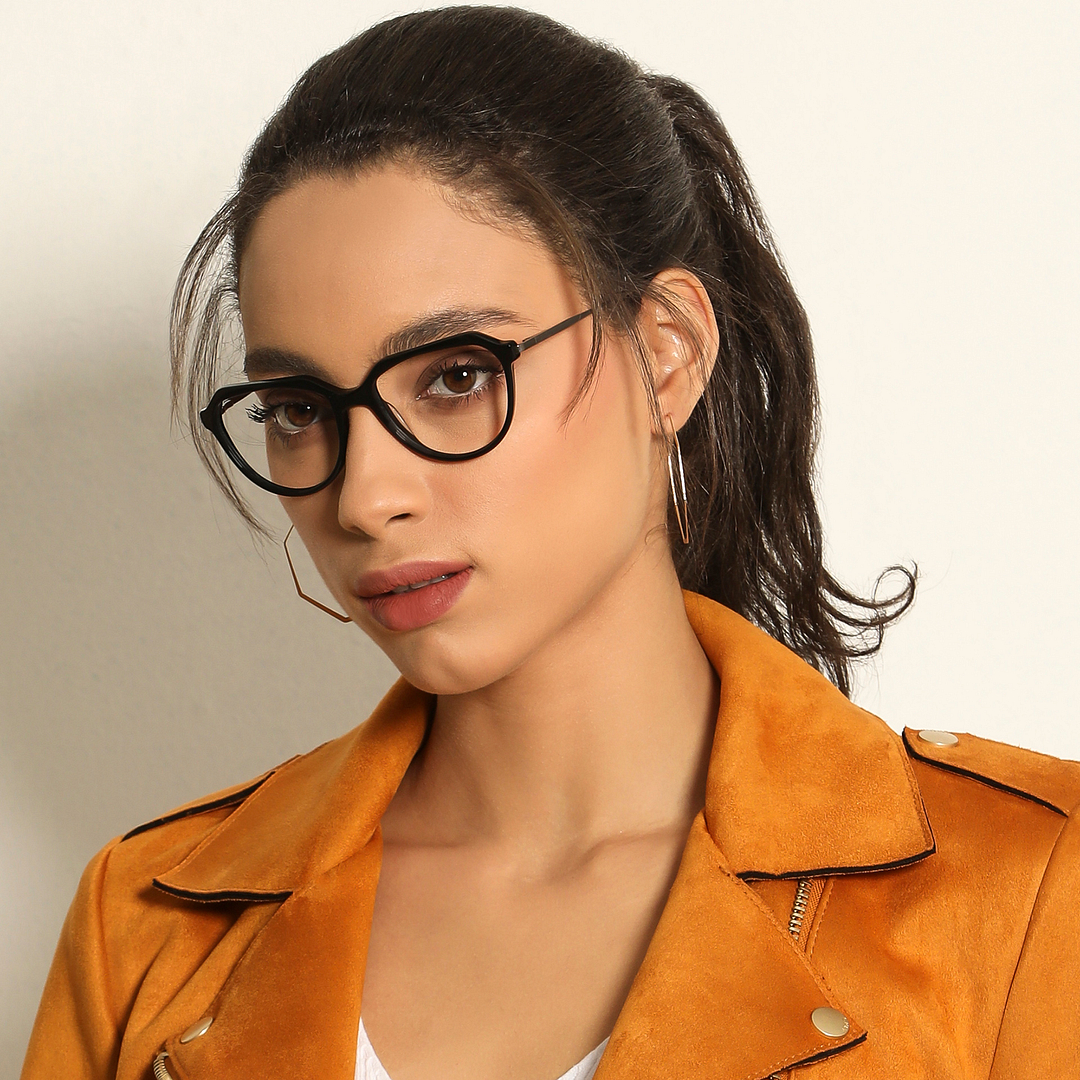 Vincent Chase Online Black Full Rim Geometric left side