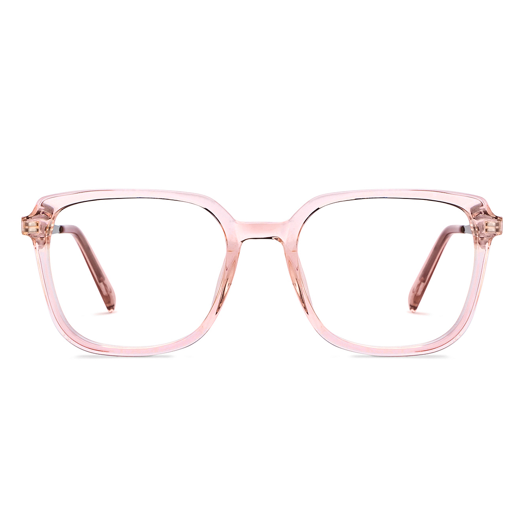 Vincent Chase Pink Transparent Full Rim Square left side