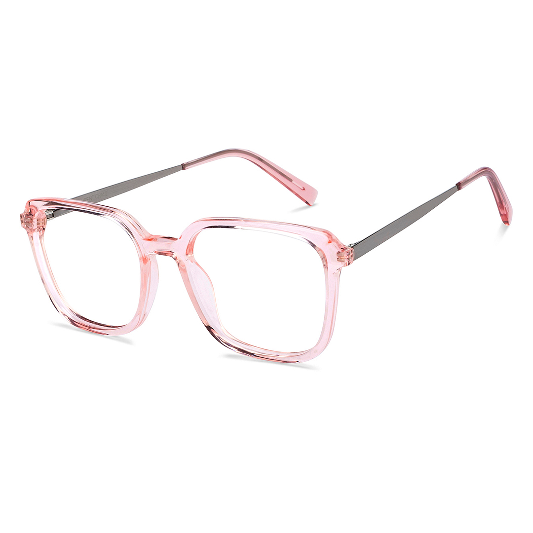 Vincent Chase Pink Transparent Full Rim Square right side