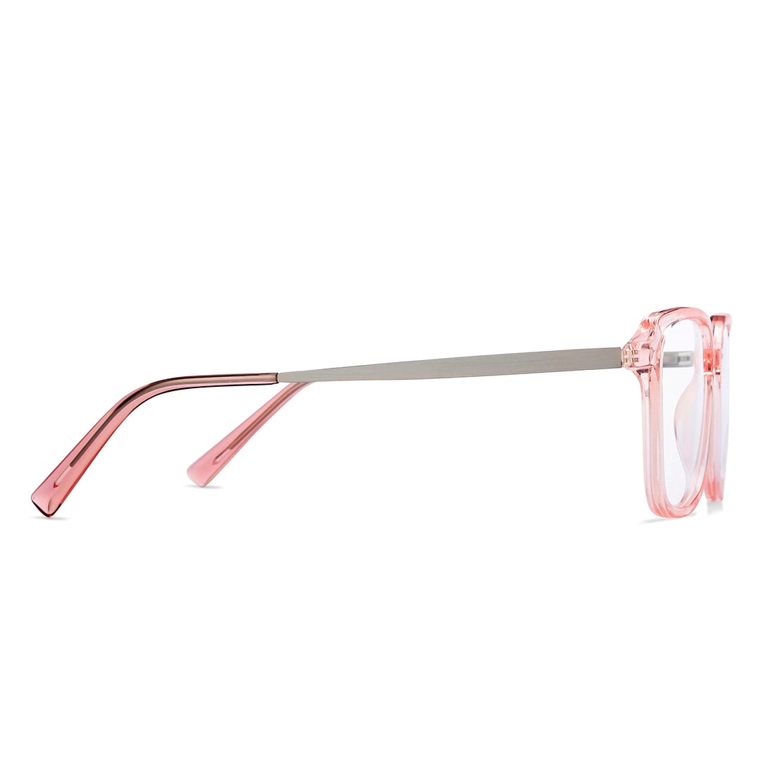 Vincent Chase Pink Transparent Full Rim Square left side