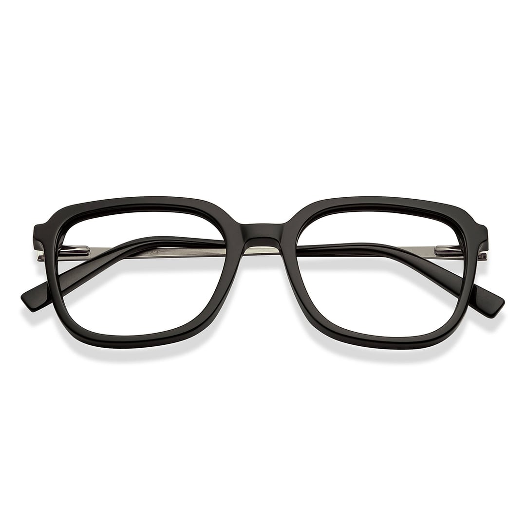 Vincent Chase Black Full Rim Square left side