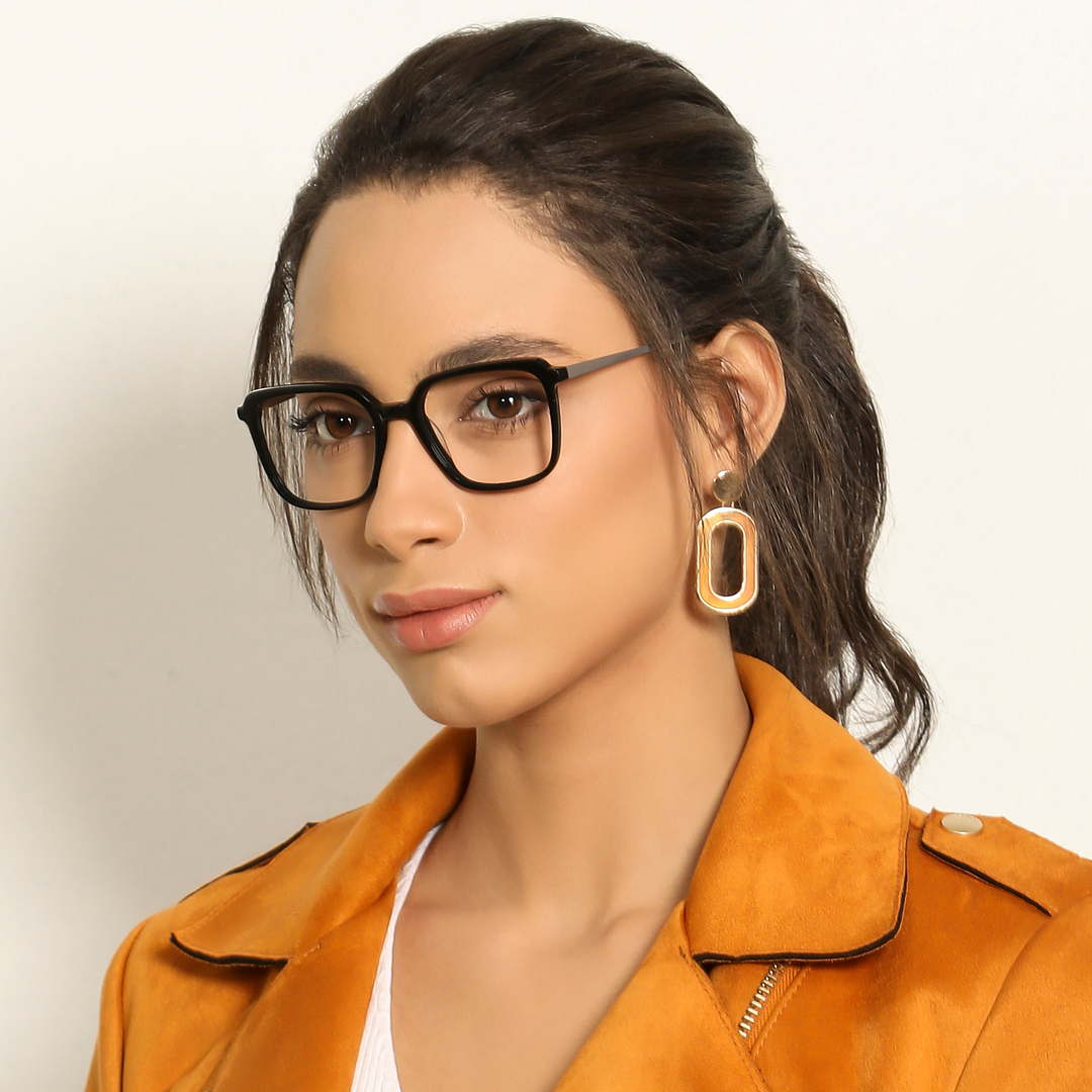 Vincent Chase Online Black Full Rim Square left side