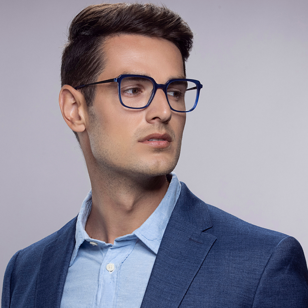 Vincent Chase Online Sky Blue Full Rim Geometric right side