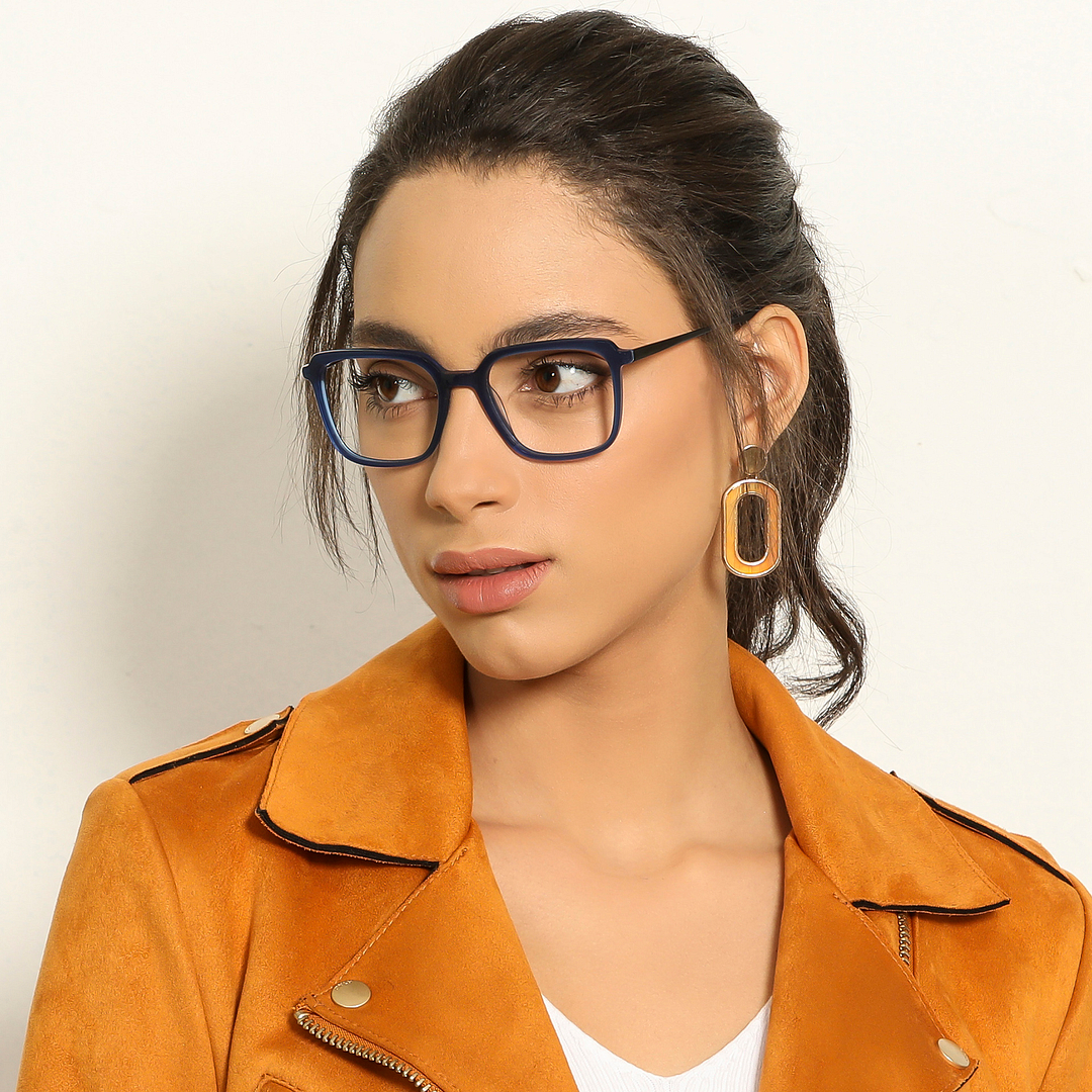 Vincent Chase Online Sky Blue Full Rim Geometric left side