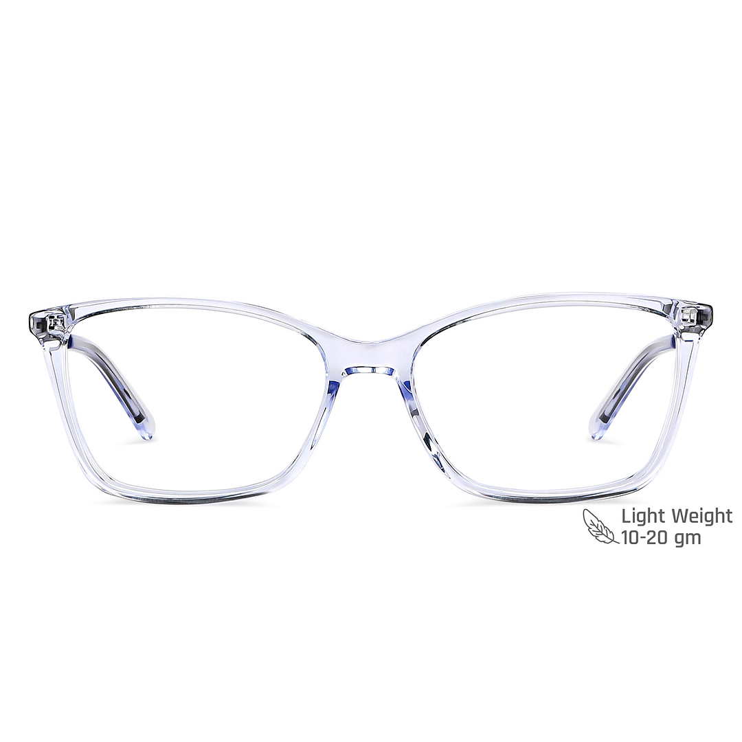 Vincent Chase Online Purple Transparent Full Rim Cat Eye left side