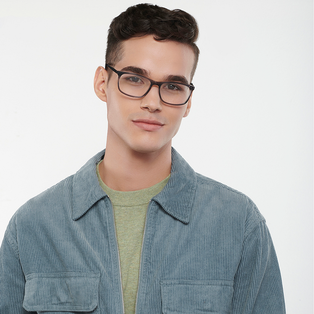 Vincent Chase Online Gray Transparent Full Rim Rectangle right side