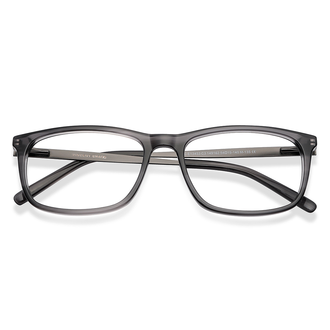 Vincent Chase Online Gray Transparent Full Rim Rectangle left side