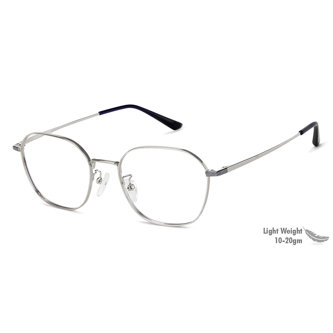 Vincent Chase Online Silver Full Rim Geometric left side