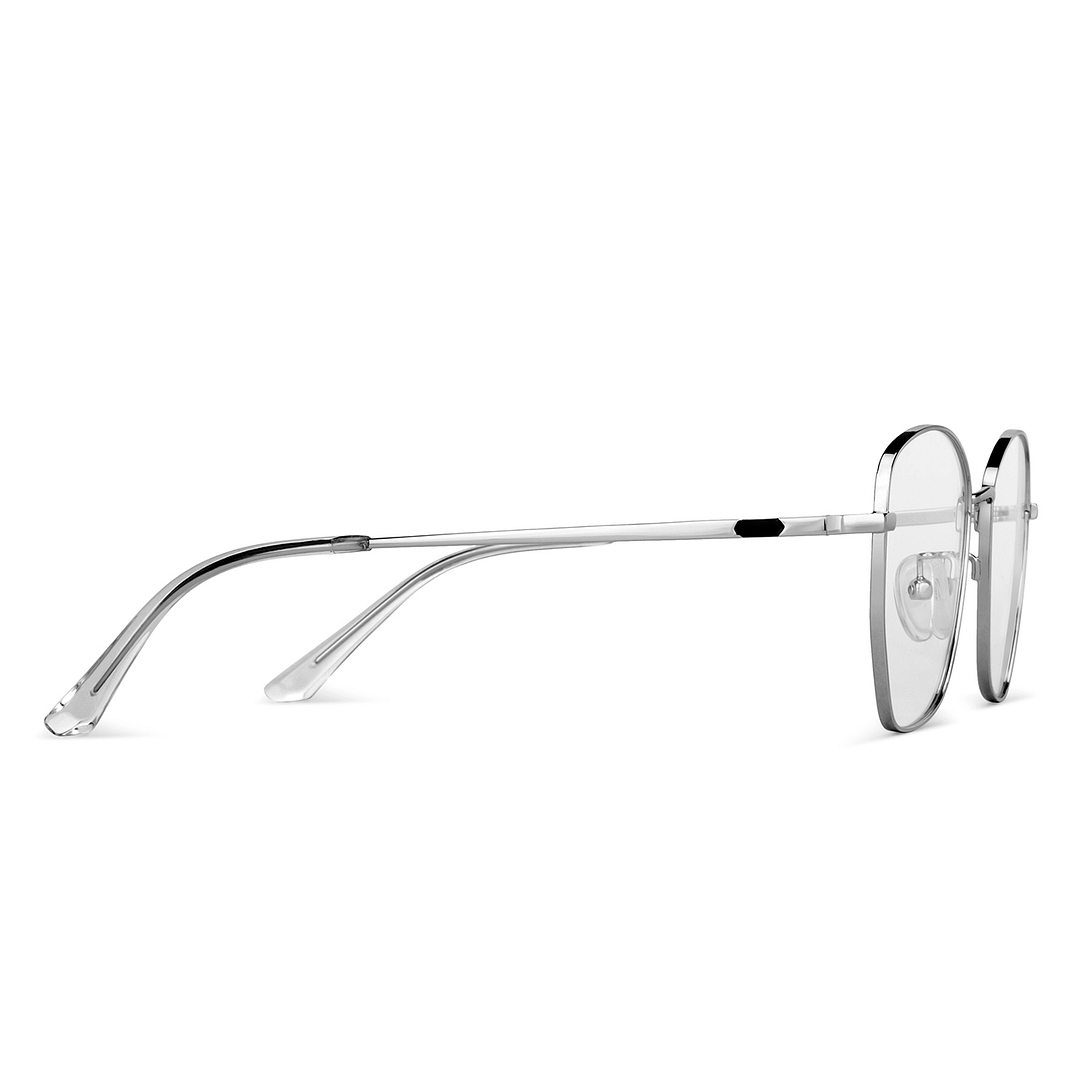 Vincent Chase Online Silver Full Rim Geometric left side