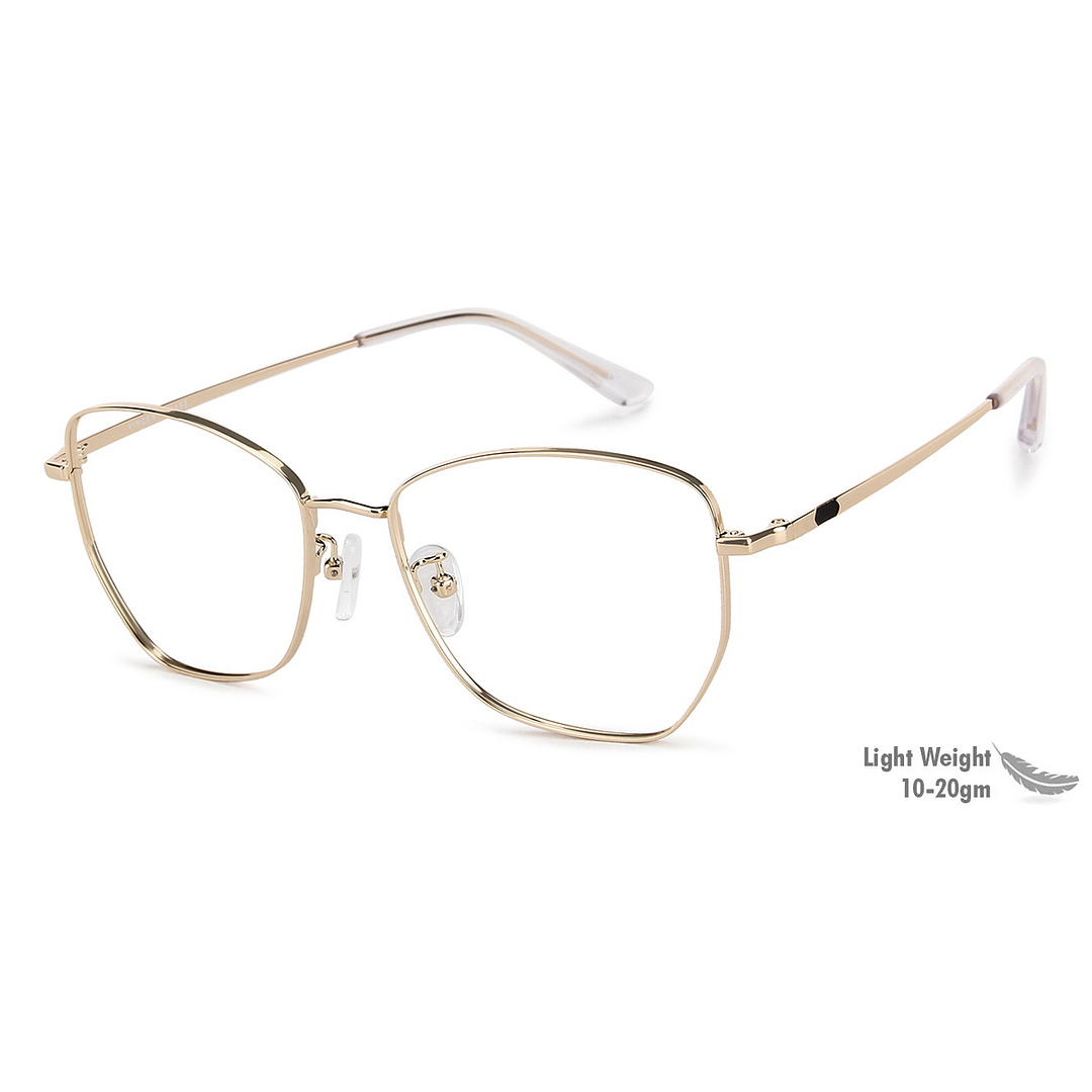 Vincent Chase Online Gold Full Rim Geometric left side