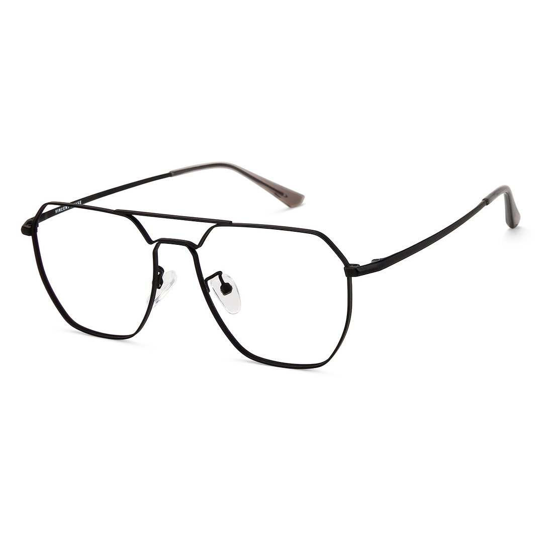 Vincent Chase Online Black Full Rim Aviator left side