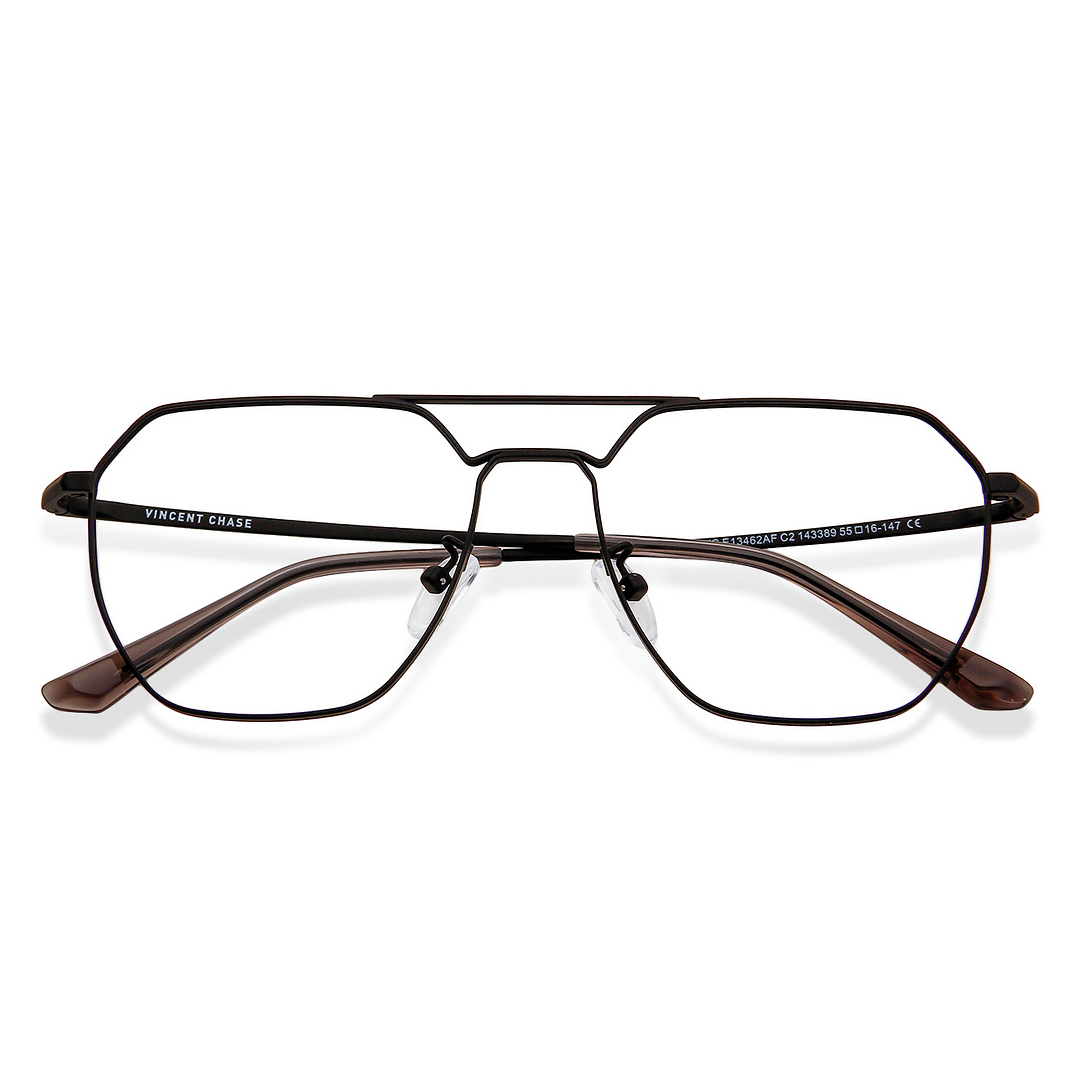 Vincent Chase Online Black Full Rim Aviator right side