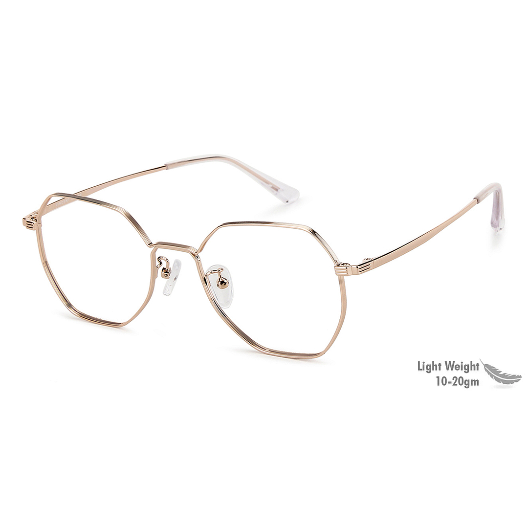 Vincent Chase Online Gold Full Rim Geometric left side