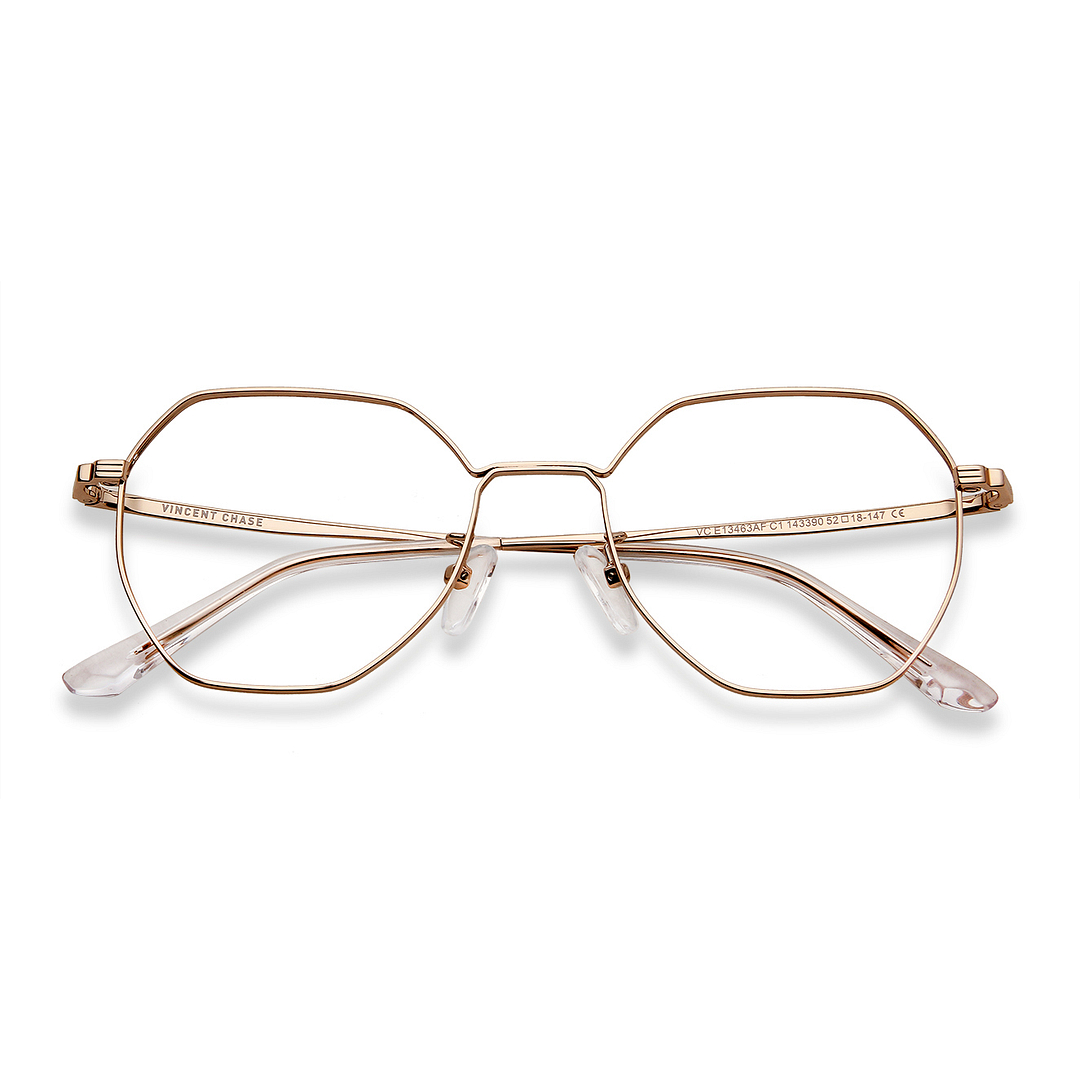 Vincent Chase Online Gold Full Rim Geometric left side