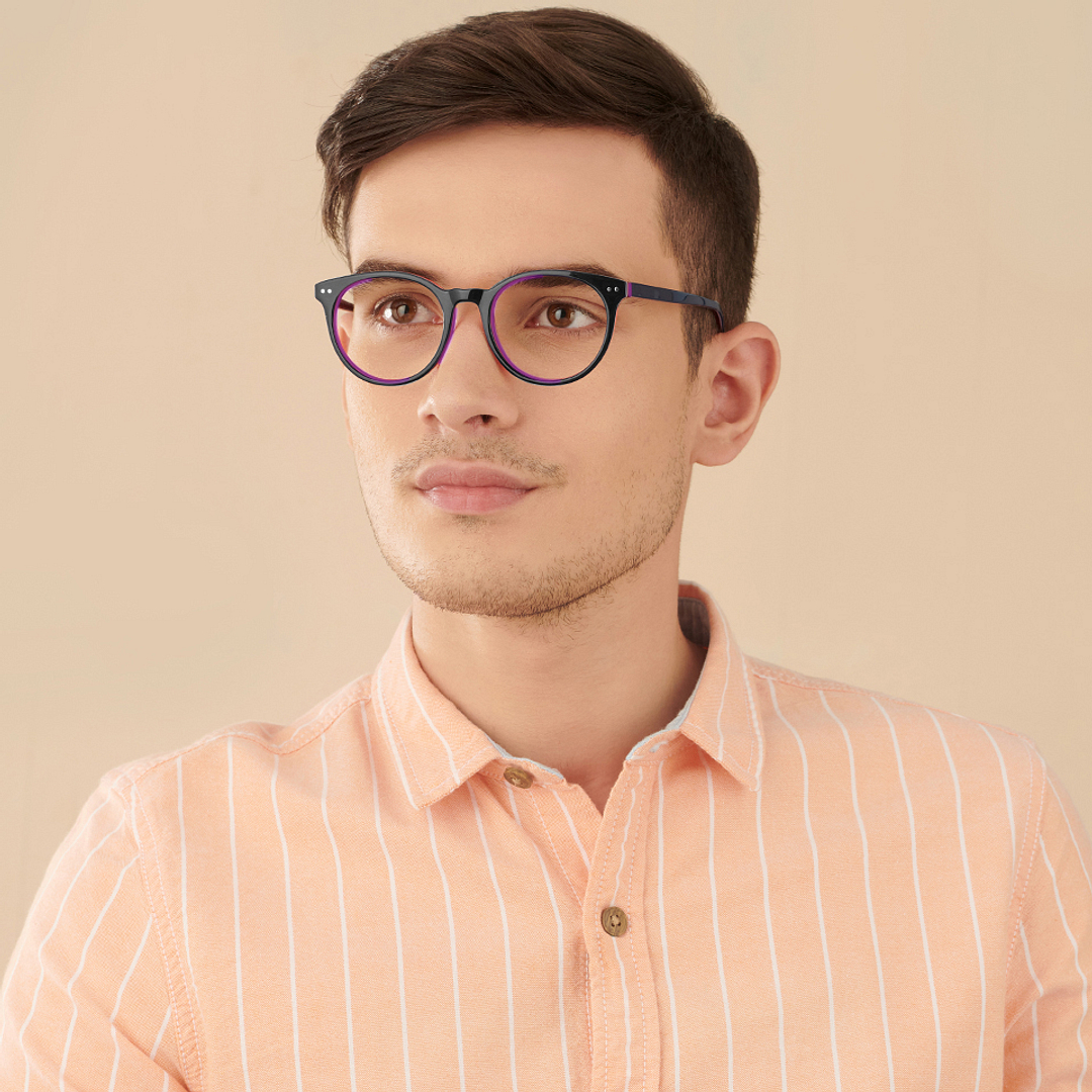 Vincent Chase Online Black Full Rim Round right side