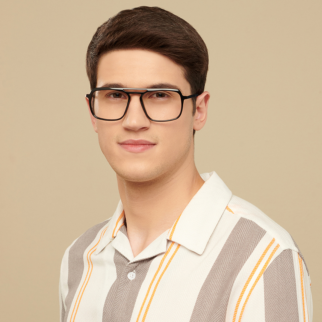 Vincent Chase Online Black Full Rim Square left side