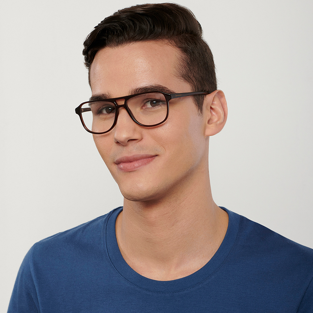 Vincent Chase Online Light Brown Full Rim Aviator right side