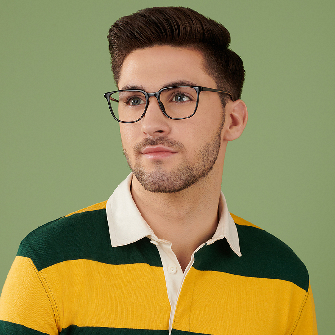 Vincent Chase Online Black Full Rim Square right side