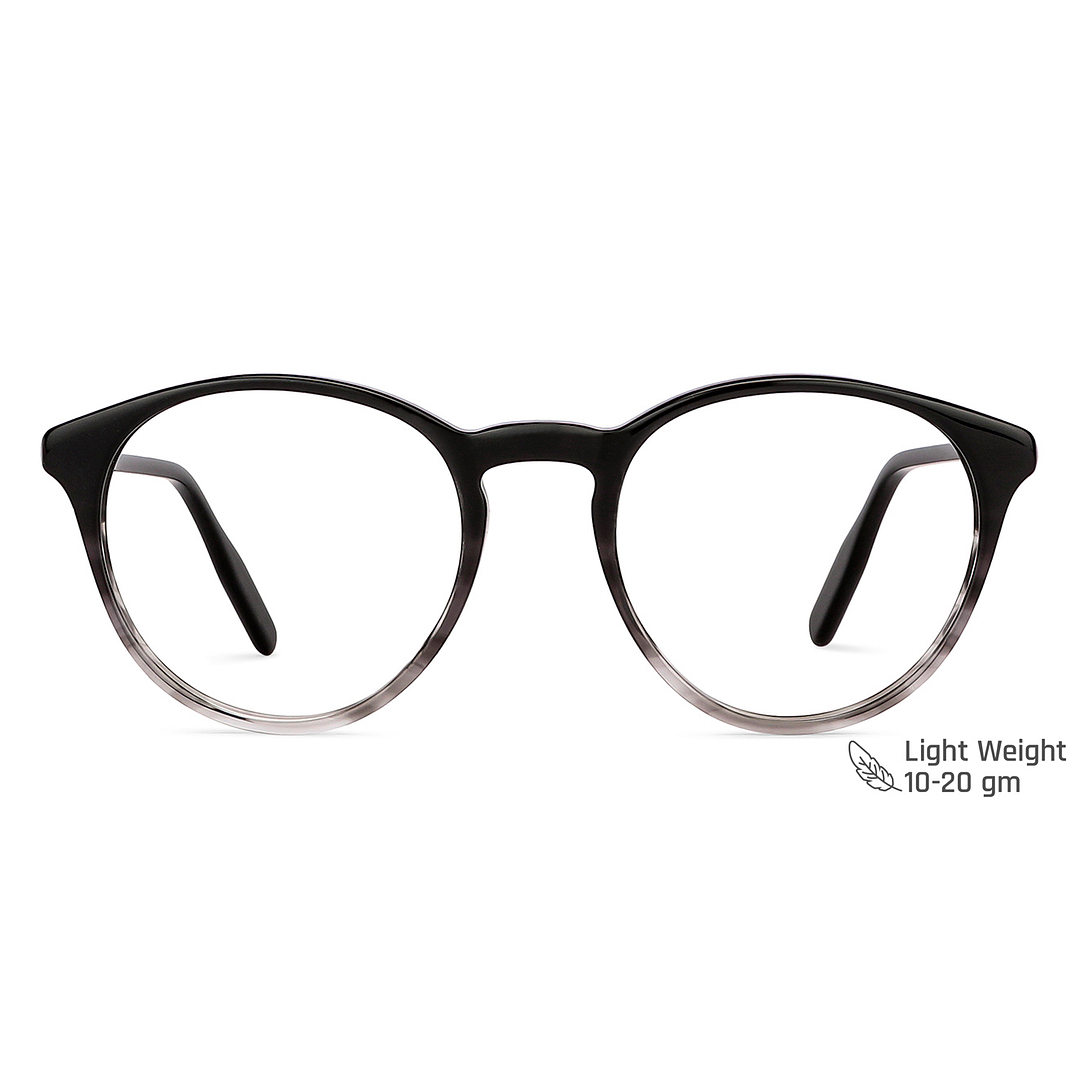 Vincent Chase Online Black Transparent Full Rim Round left side