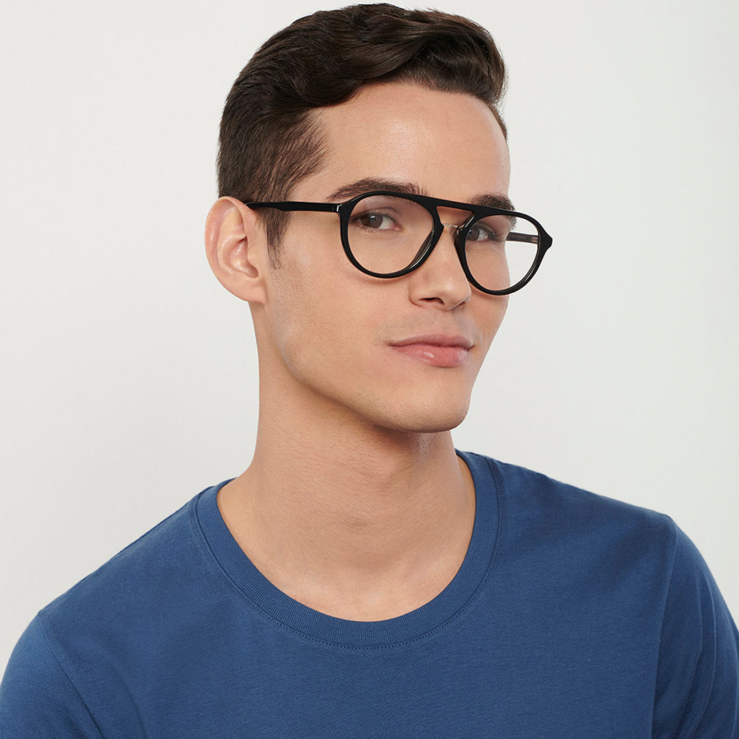 Vincent Chase Online Black Full Rim Square right side
