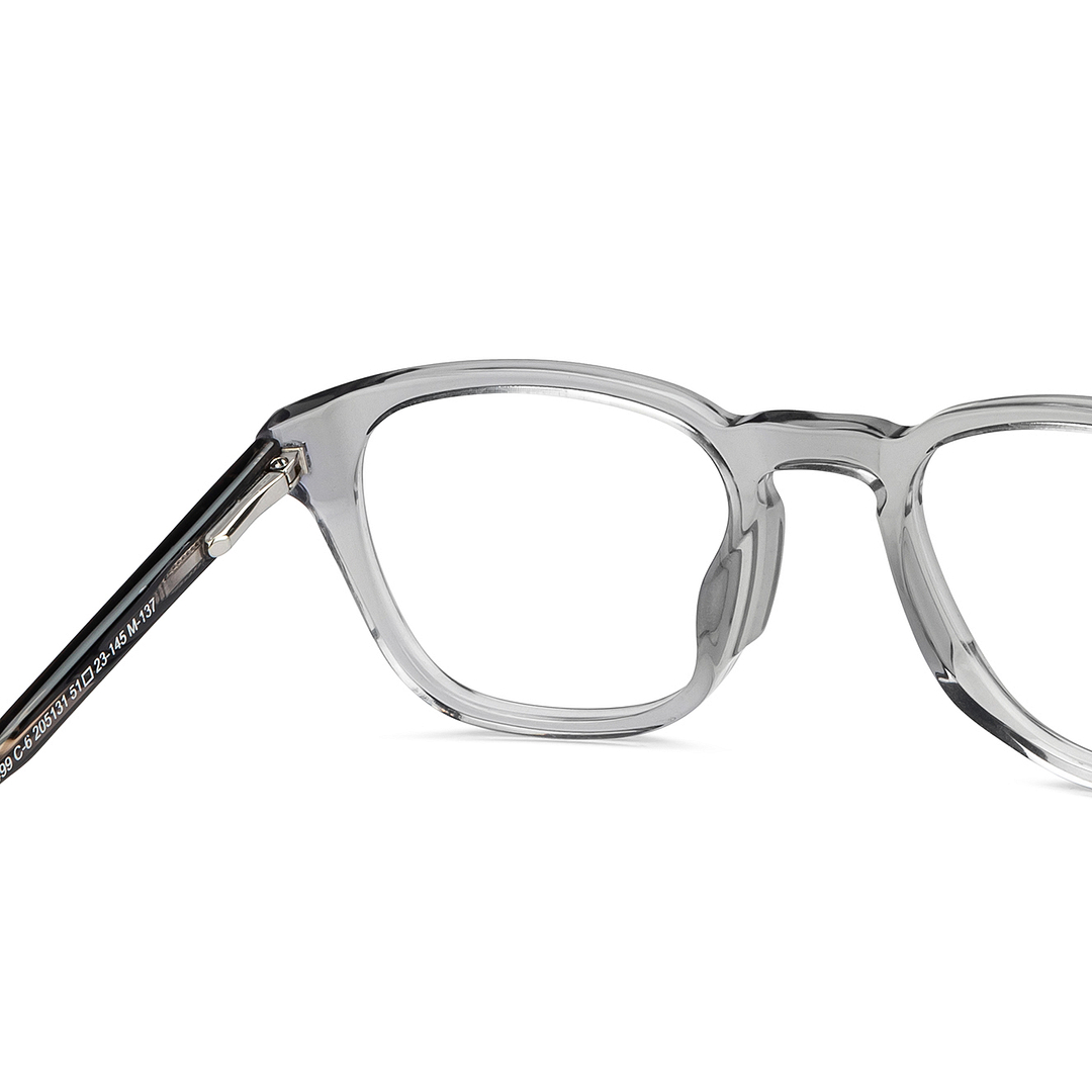 Vincent Chase Online Gray Transparent Full Rim Square right side