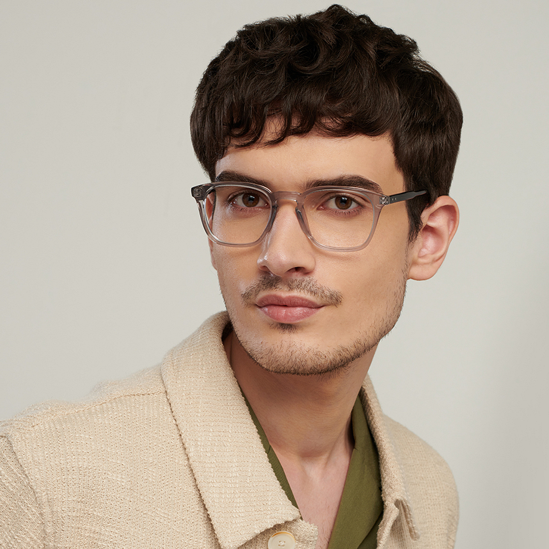 Vincent Chase Online Gray Transparent Full Rim Square right side