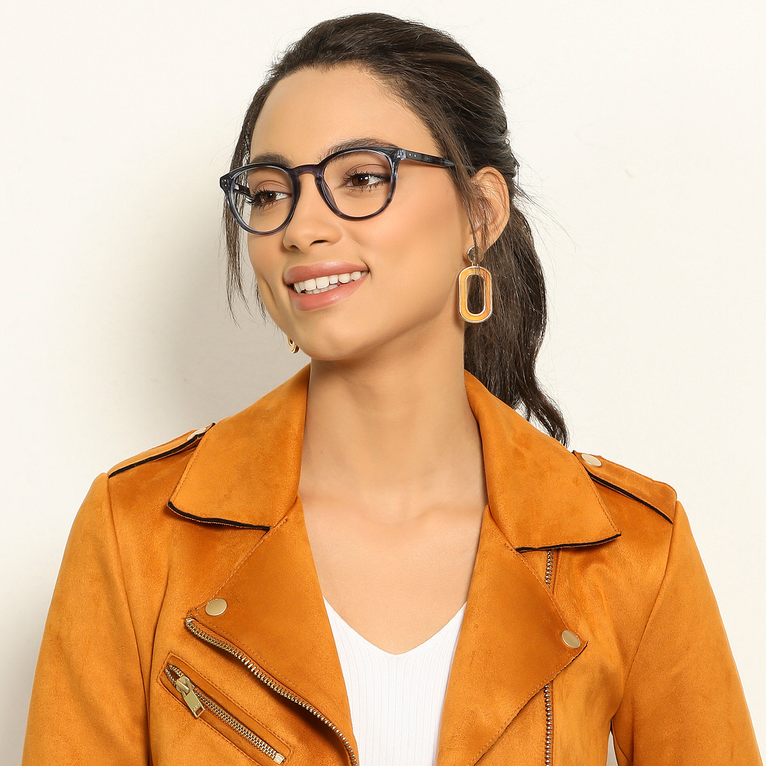 Vincent Chase Online Blue Transparent Full Rim Round right side
