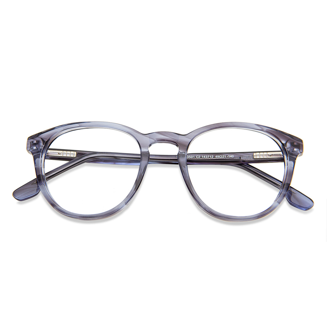 Vincent Chase Online Blue Transparent Full Rim Round left side