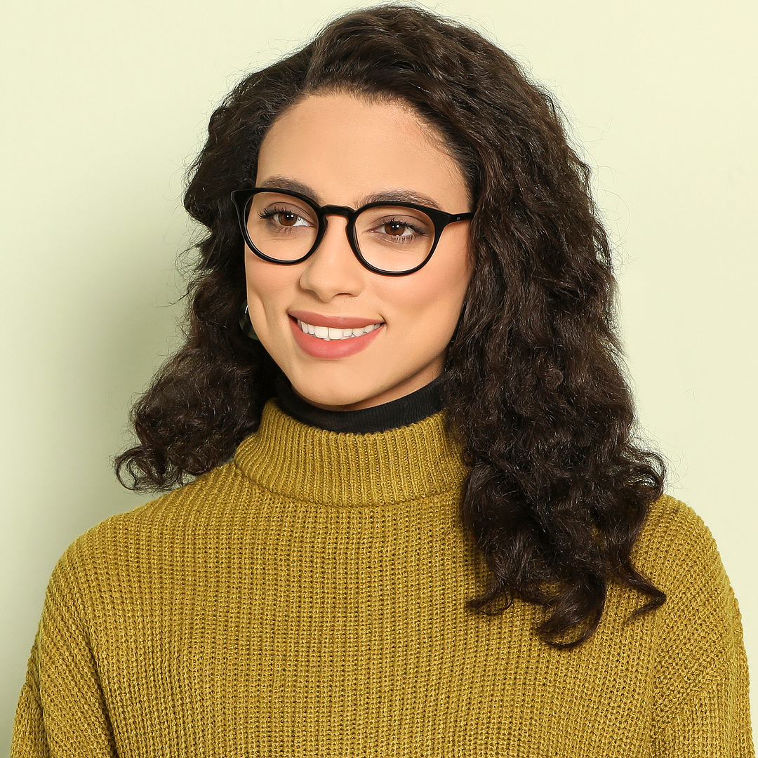 Vincent Chase Online Black Full Rim Round left side