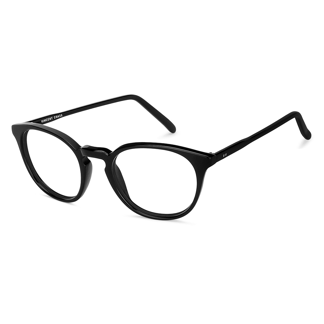 Vincent Chase Online Black Full Rim Round left side