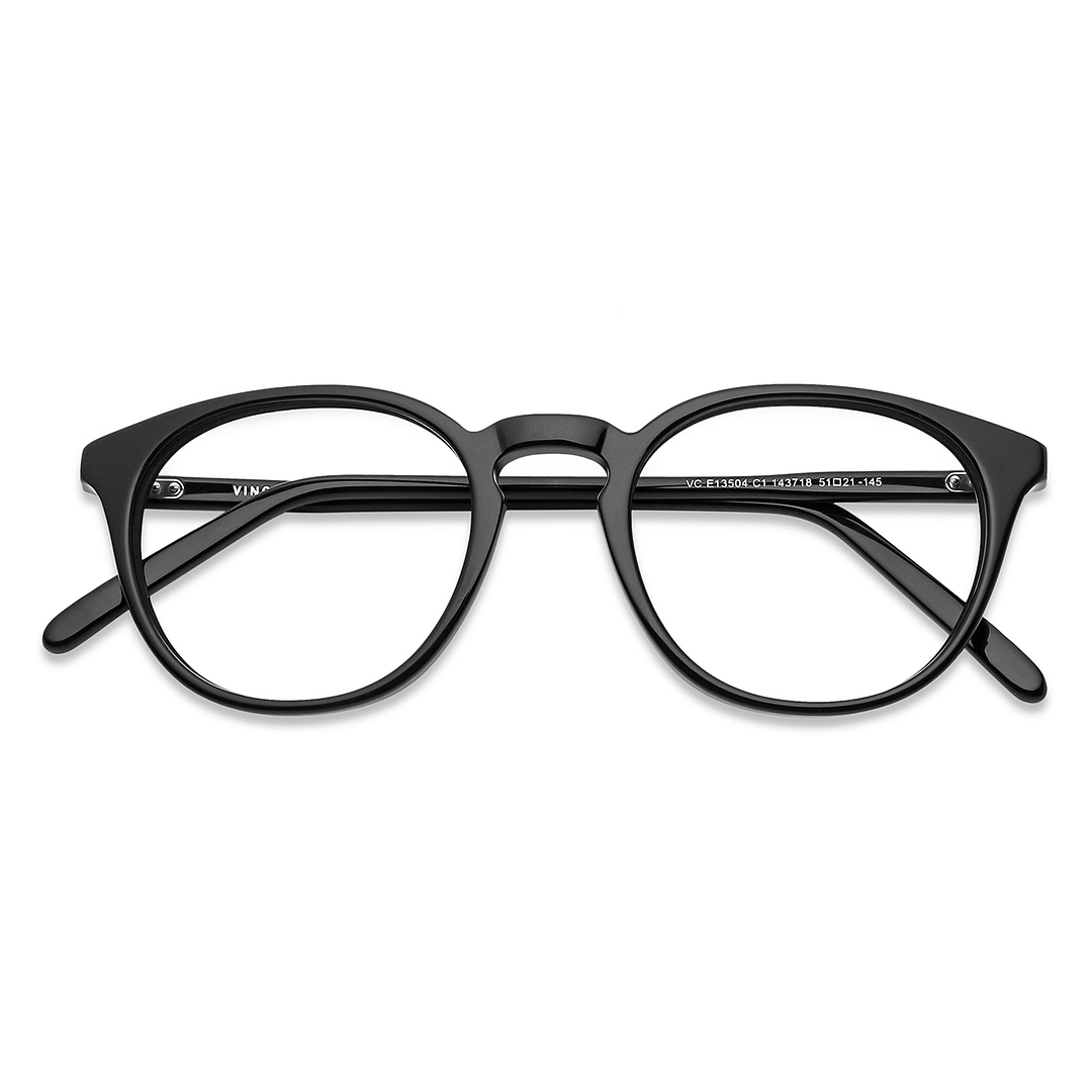Vincent Chase Online Black Full Rim Round left side
