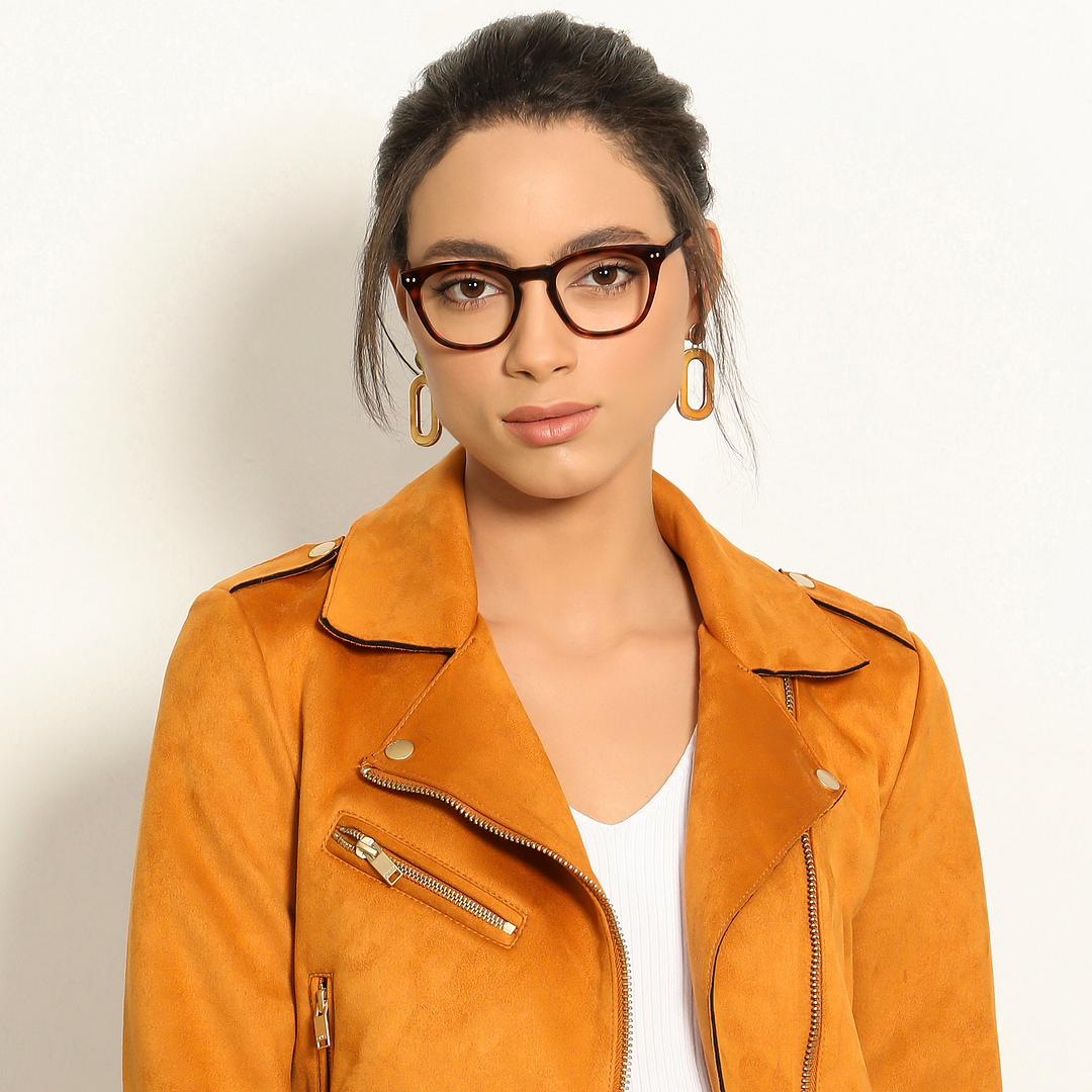 Vincent Chase Online Light Brown Full Rim Cat Eye right side