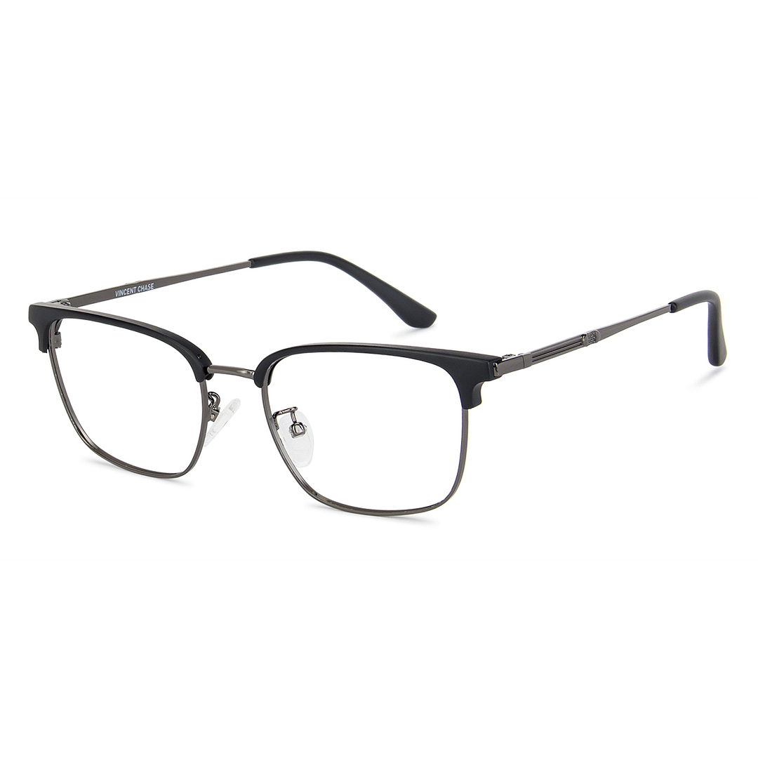 Vincent Chase Black Full Rim Square left side