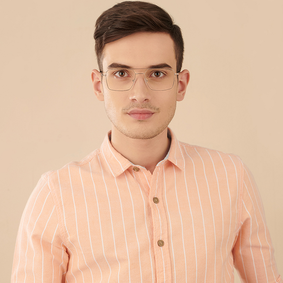 Vincent Chase Online Gold Full Rim Square left side