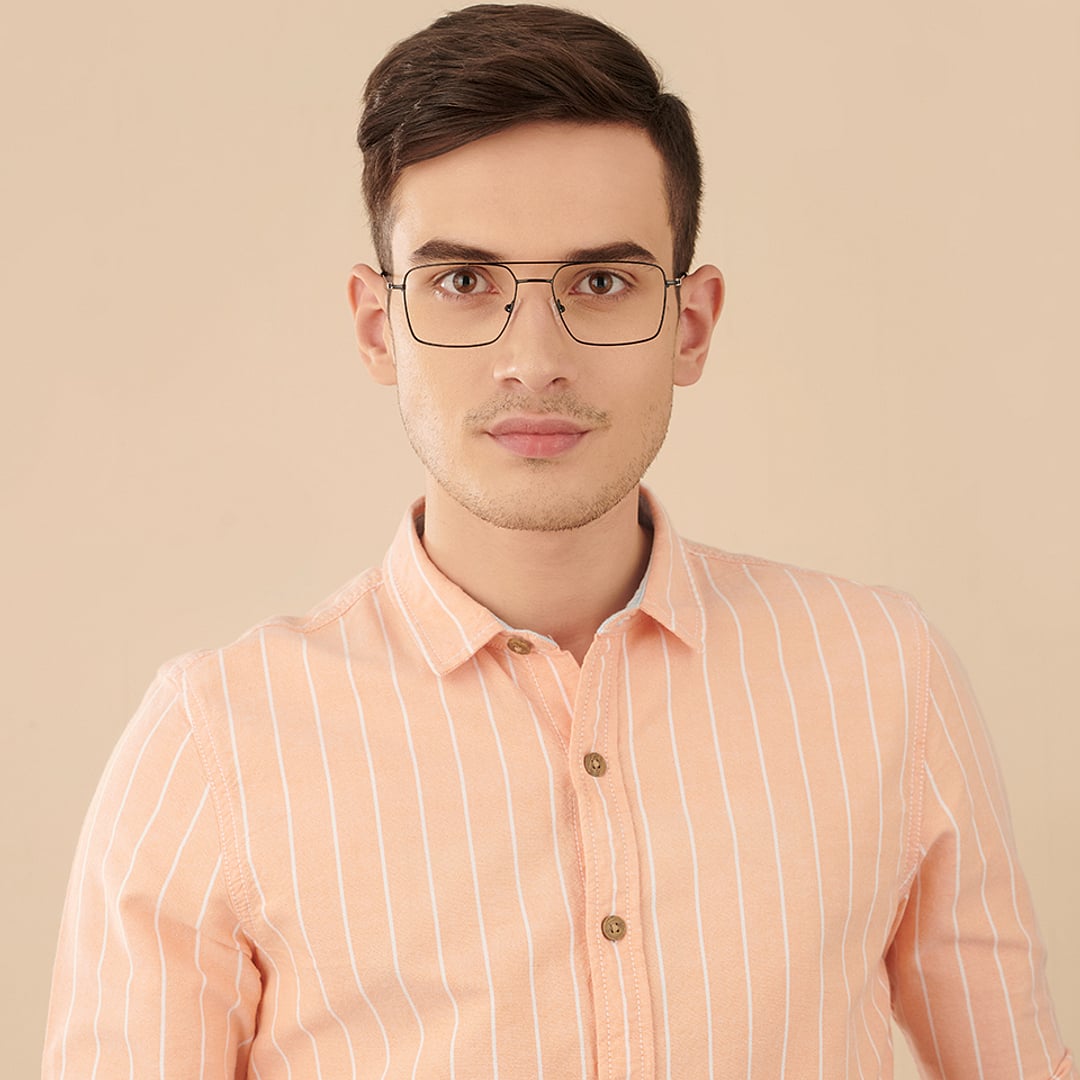 Vincent Chase Black Full Rim Square right side