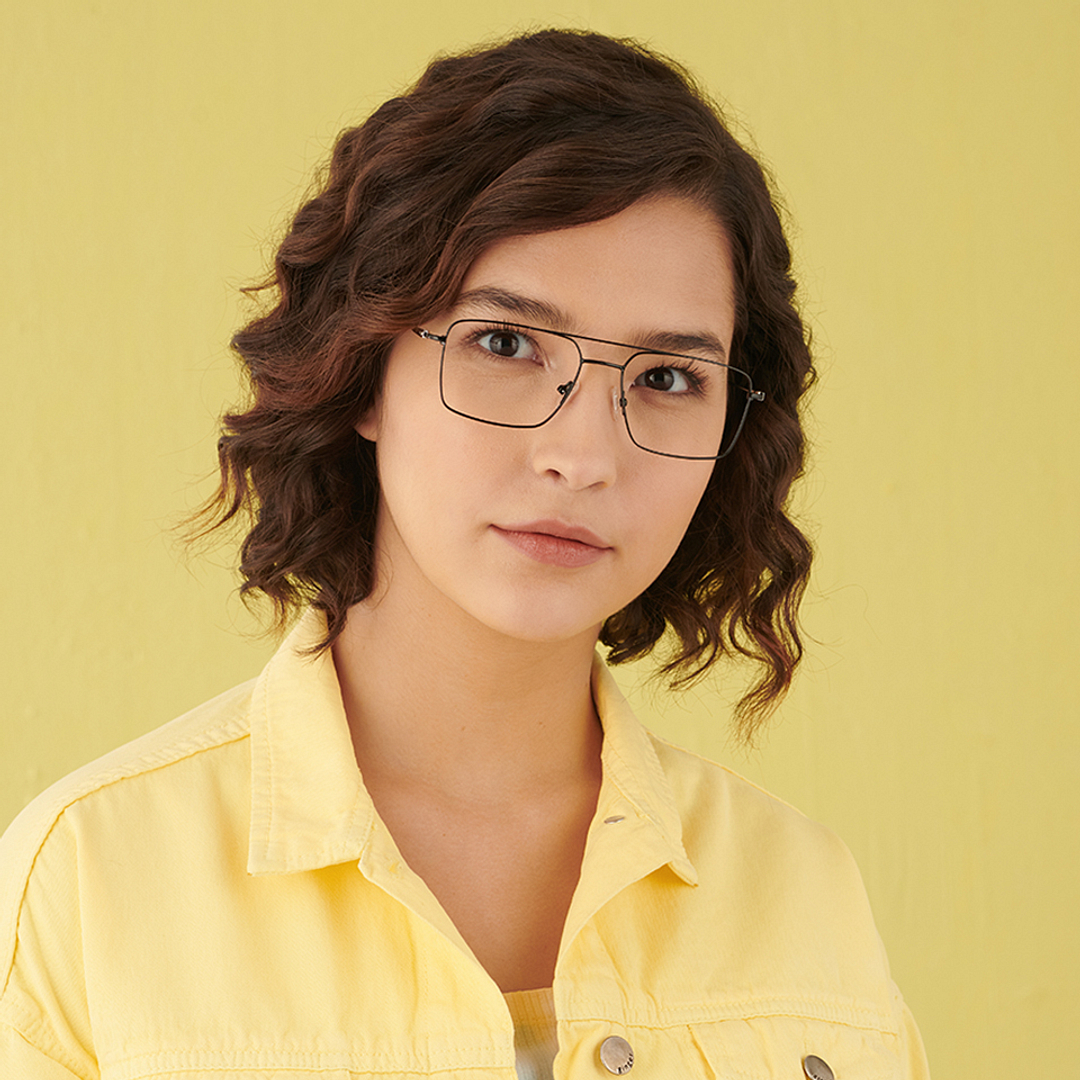 Vincent Chase Black Full Rim Square left side