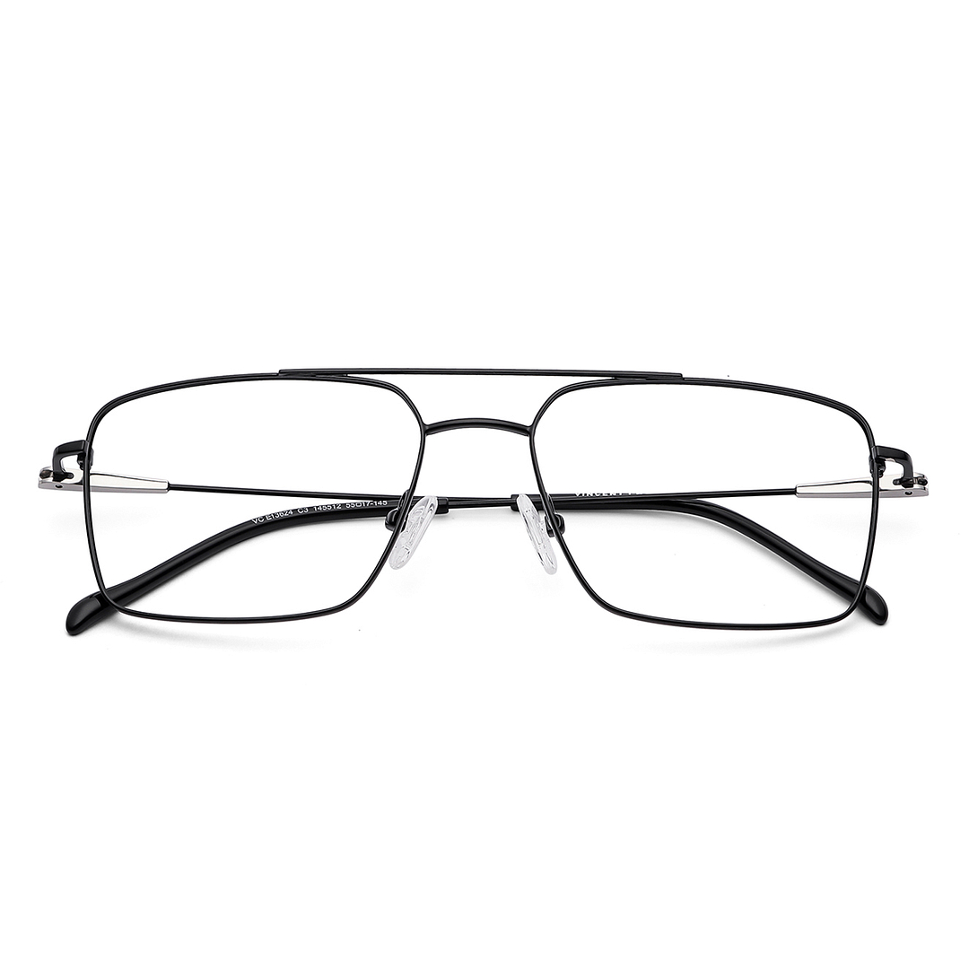 Vincent Chase Black Full Rim Square left side