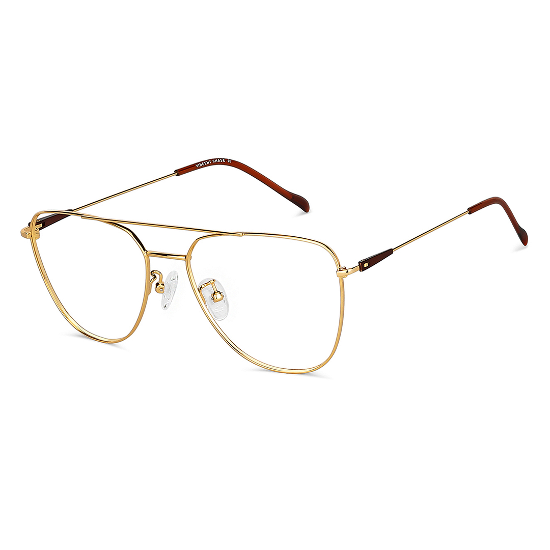 Vincent Chase Online Gold Full Rim Aviator right side