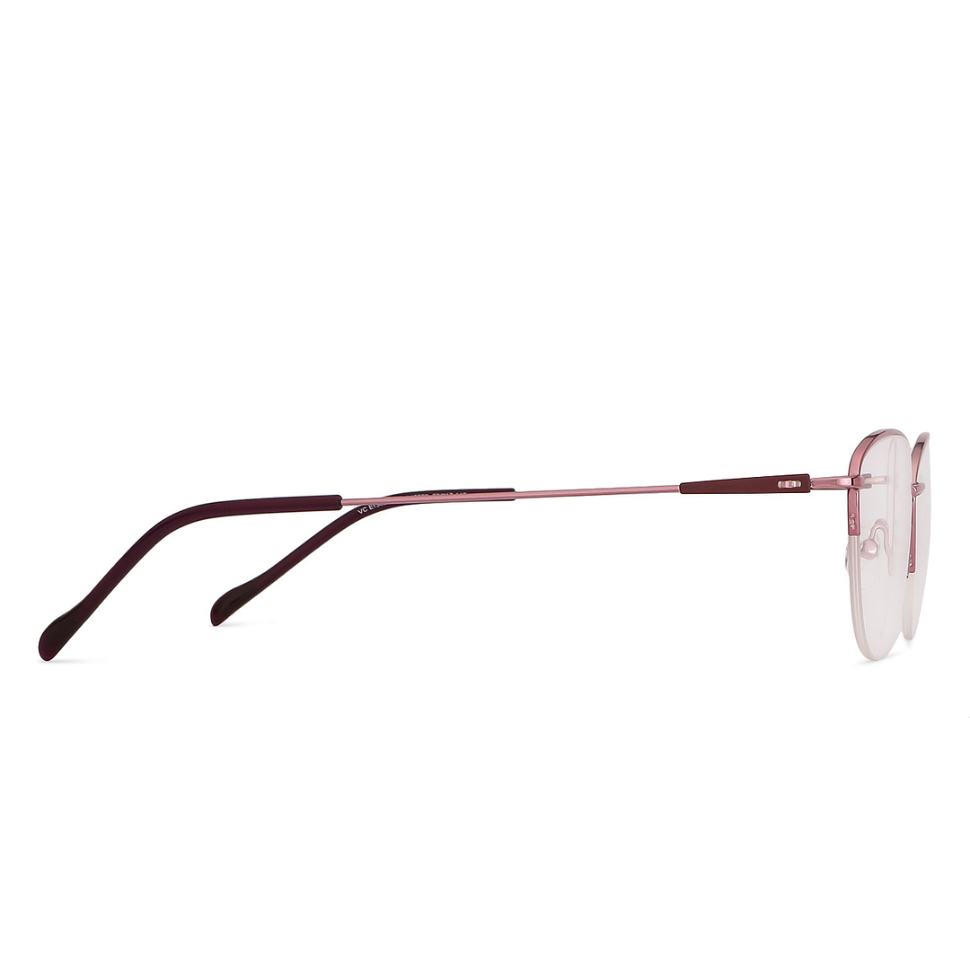 Vincent Chase Online Purple Half Rim Cat Eye left side