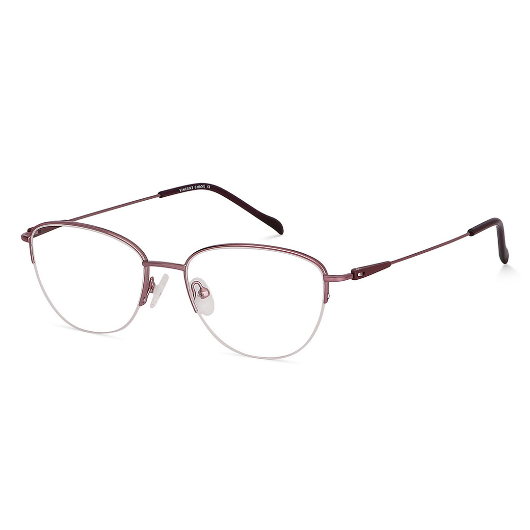 Vincent Chase Online Purple Half Rim Cat Eye right side