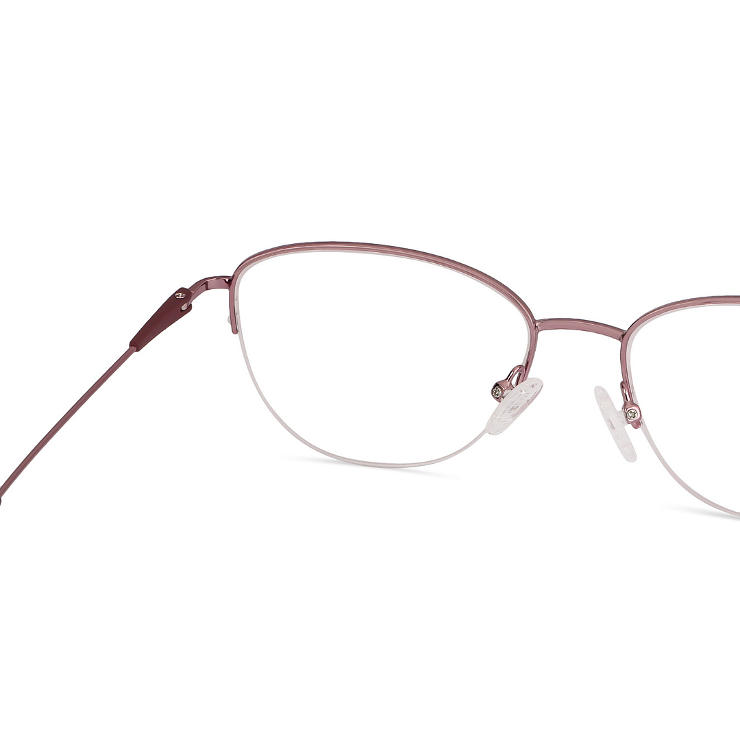 Vincent Chase Online Purple Half Rim Cat Eye right side