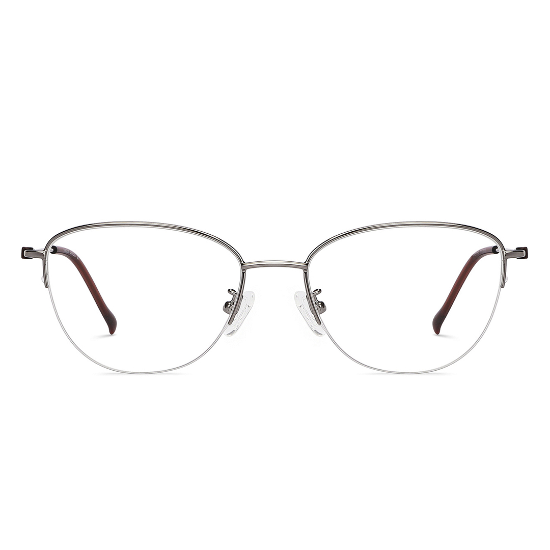 Vincent Chase Online Mid Gunmetal Half Rim Cat Eye right side