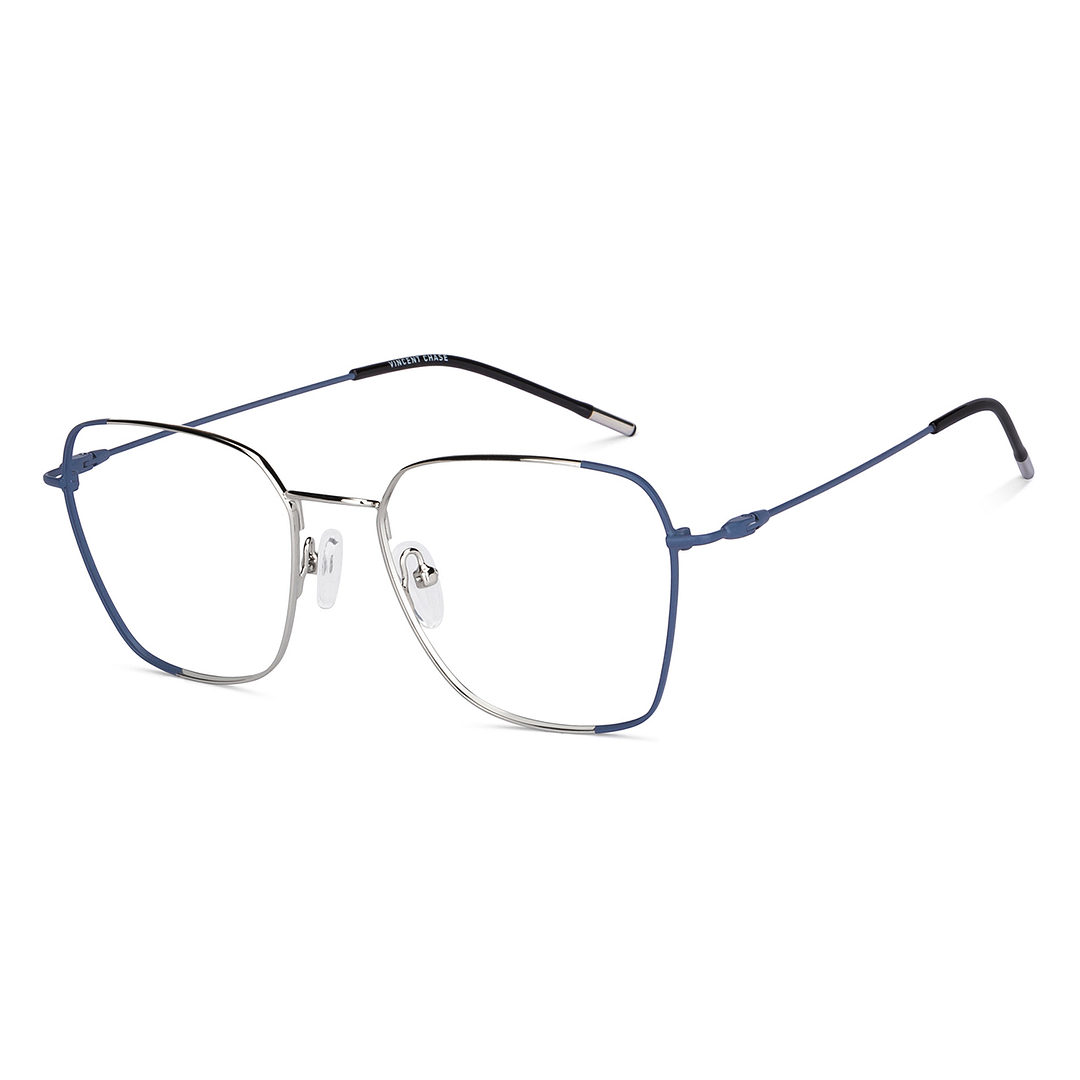 Vincent Chase Online Silver Full Rim Geometric right side