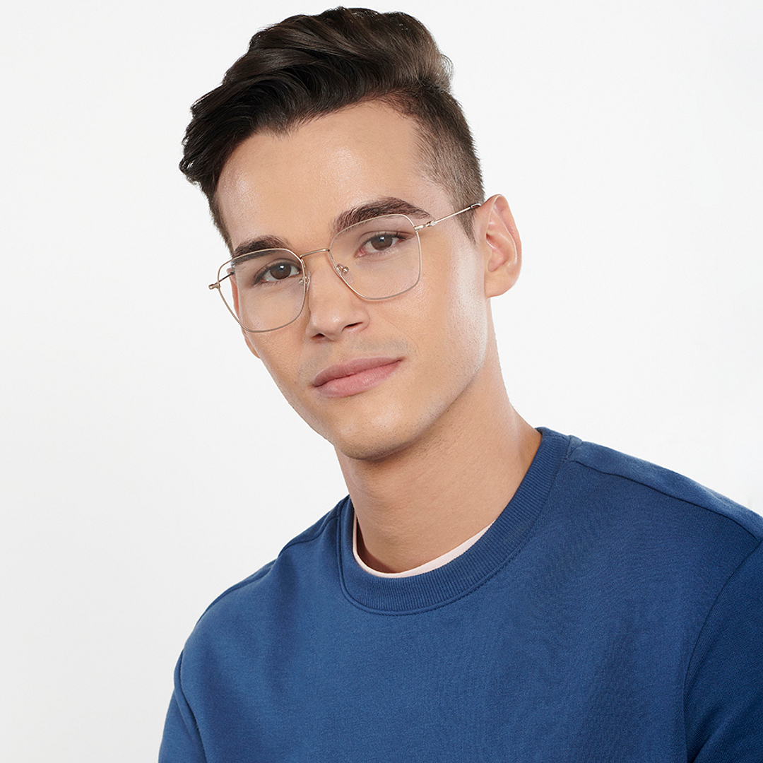 Vincent Chase Online Gold Full Rim Geometric right side