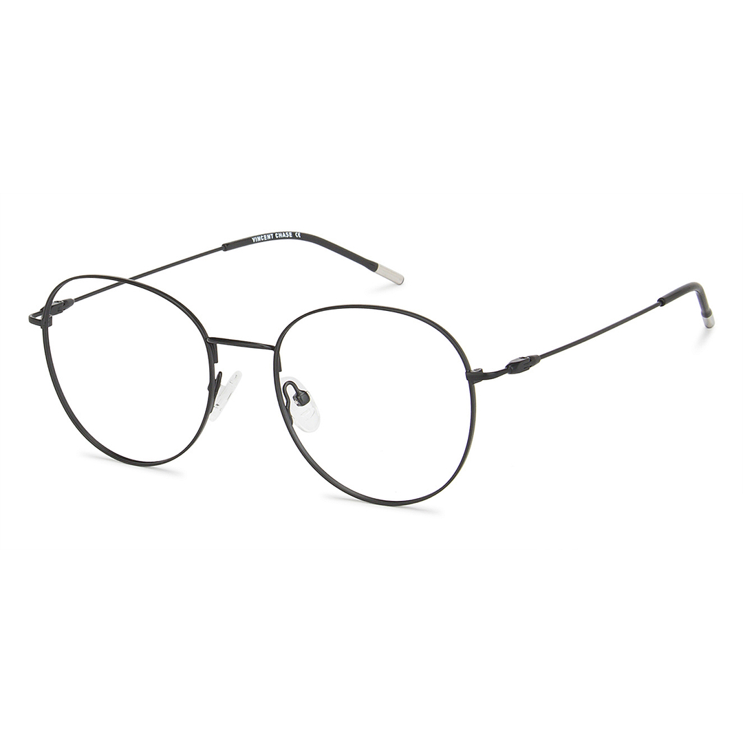 Vincent Chase Online Black Full Rim Round left side