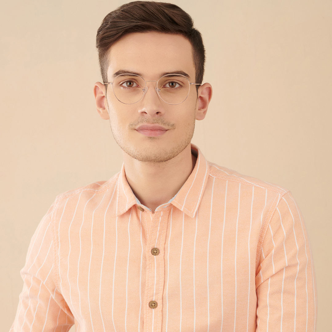 Vincent Chase Online Rose Gold Full Rim Round left side