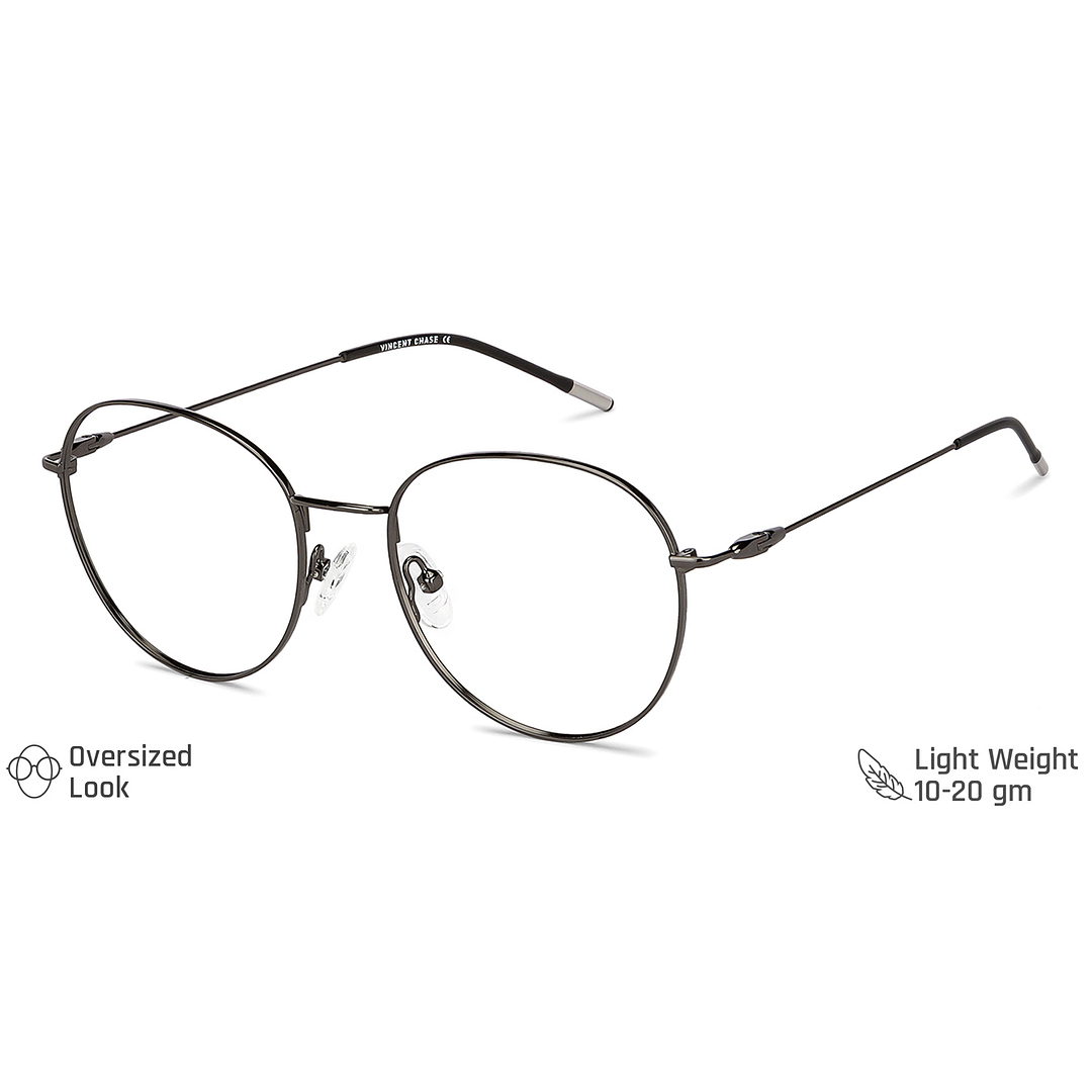 Vincent Chase Online Mid Gunmetal Full Rim Round right side